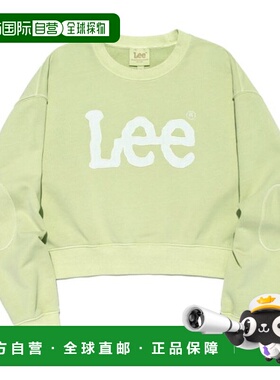 韩国直邮LEE LEE 女式大抽搐徽标染色人对人绿色 LE2501CR61GP