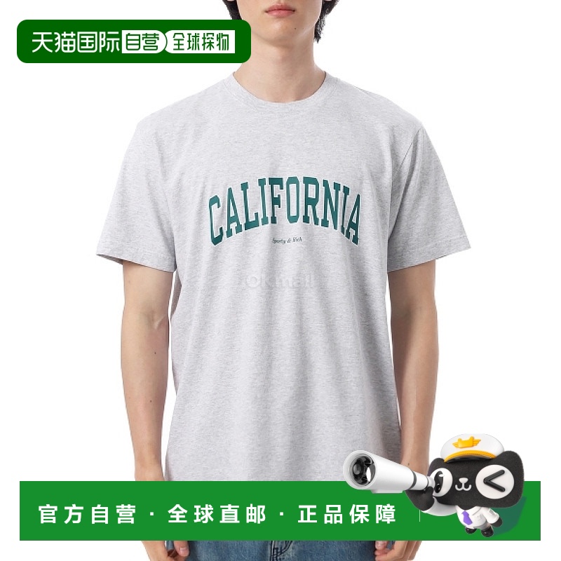 韩国直邮Sporty&Rich 加州T恤 - 石南灰色 (TO043622501GY03 19)