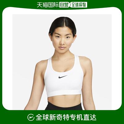 韩国直邮Nike 运动T恤 BQK DX6822-100 Swoosh 中号 女式 垫 运动