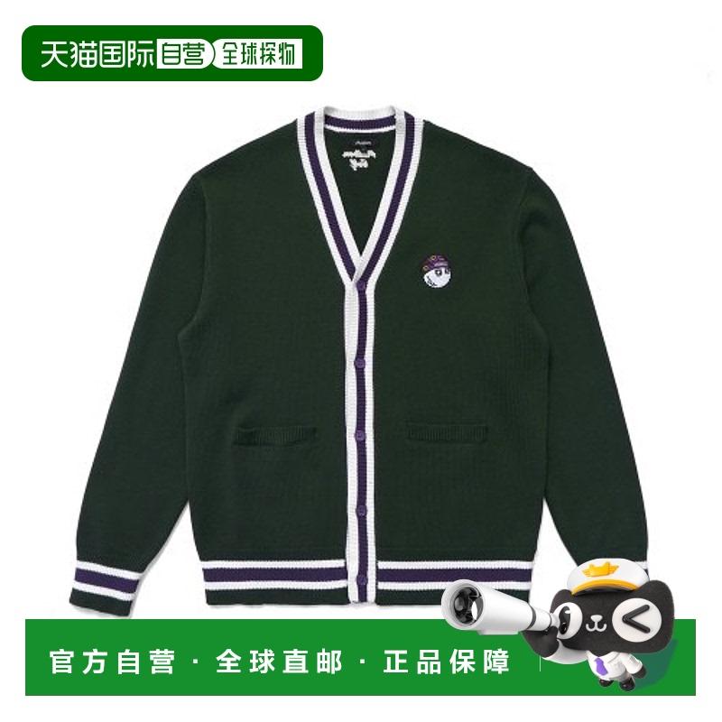 韩国直邮MALBON GOLF 休闲时尚高高尔夫运动M3313LKO01GRN开衫
