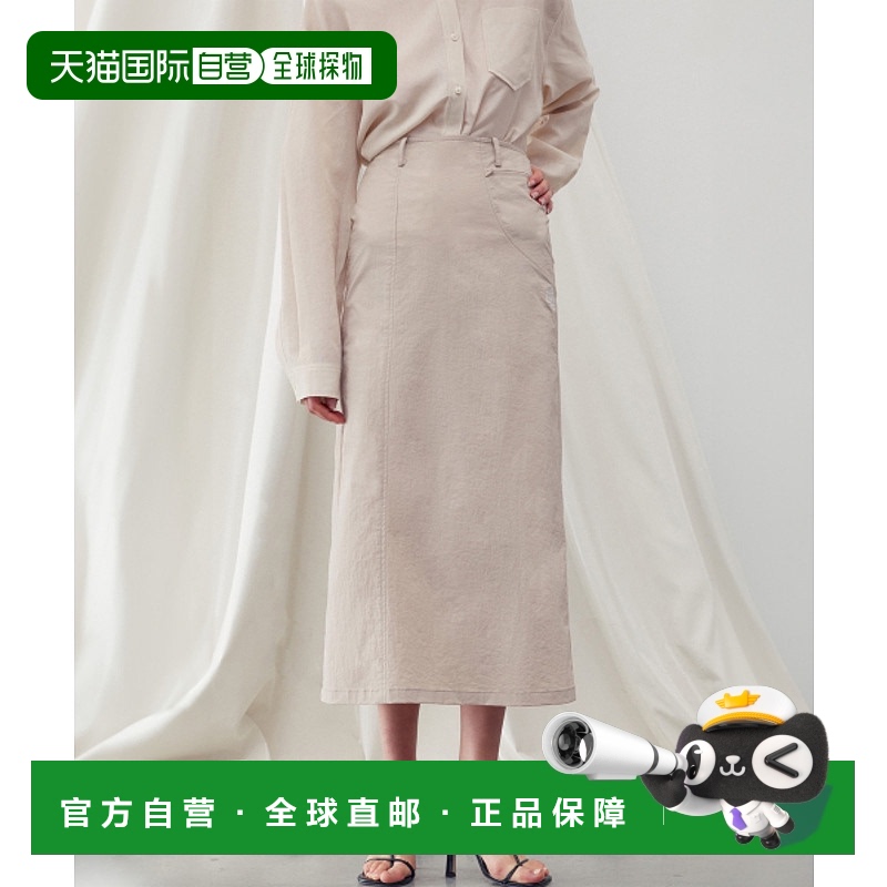 韩国直邮RE RHEE 女士半身裙RQ2SKO022-0-SD LOGO EMBROIDERED DET