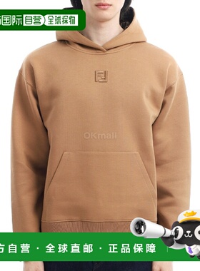 韩国直邮FENDI FF刺绣长袖连帽T恤（FY1143 ATL9 F0QU5） 兜帽/拉