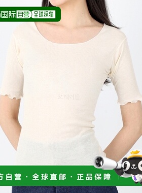 韩国直邮Baserange Pama 3/4 英寸灰白色 (TOPA-RB-000) 短袖 圆