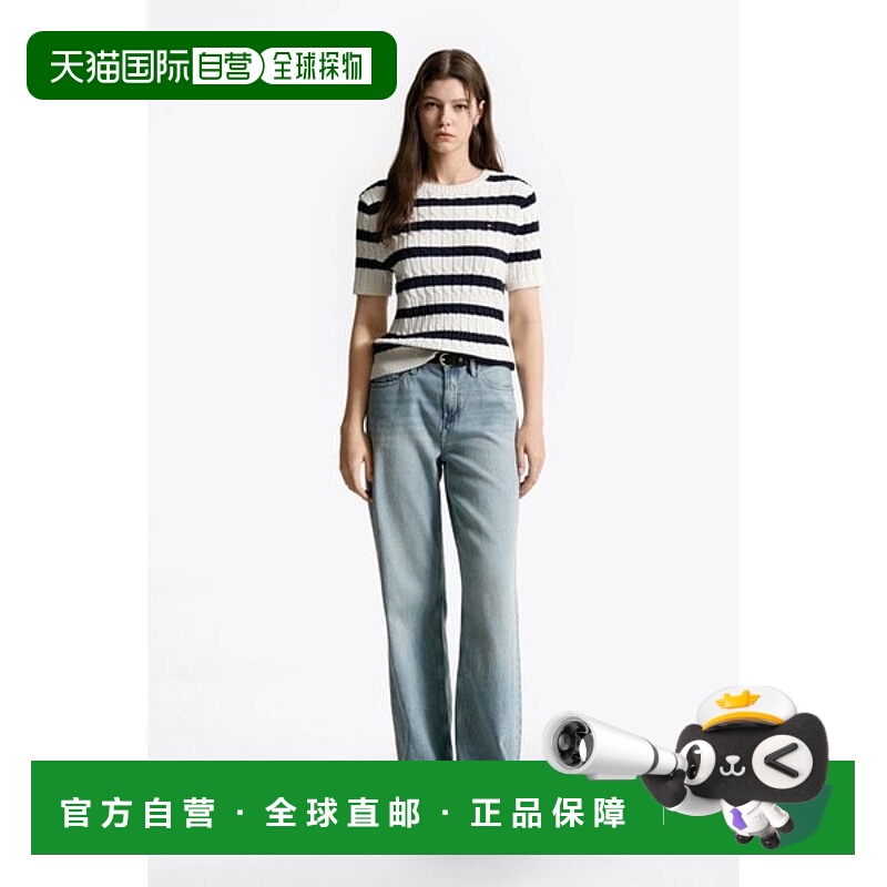 韩国直邮TOMMY HILFIGER T22F6NPC031WT1 宽松牛仔长裤