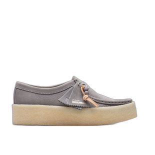 韩国直邮CLARKS 女士休闲皮鞋[24SS] Wallabee Cup Steel Grey M 2