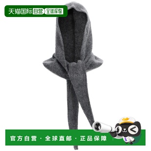 时尚 韩国直邮GANNI 921 A6475 配饰 灰色柔软羊毛巴拉克拉法帽