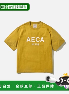 韩国直邮AECA WHITE 男士T恤AWCMSSBBTTSST006A2YD AECA BIG LOGO