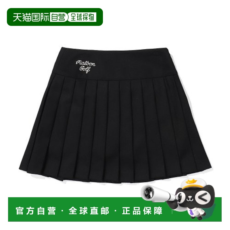 韩国直邮MALBON GOLF 休闲时尚高高尔夫运动M3122PSK31BLK半身裙女