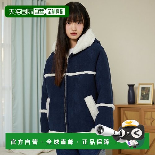 韩国直邮WAIKEI韩国小众设计师狗狗图案时尚日常舒适大衣YK23FWJK