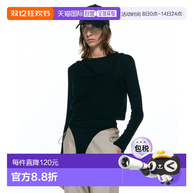 韩国直邮INSILENCE女款街头复古酷帅时髦设计师新款棒球帽IW2C4AC