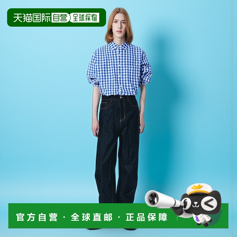 韩国直邮ADER ERROR 公用男衬衫Sig; TRS Tag shirt 03 Blue 3026