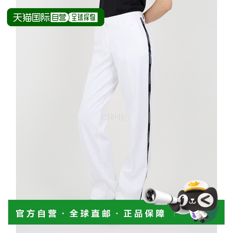 韩国直邮J.LINDEBERG 梅根侧条纹长裤 (GWPA09303-0000) 长裤伯格