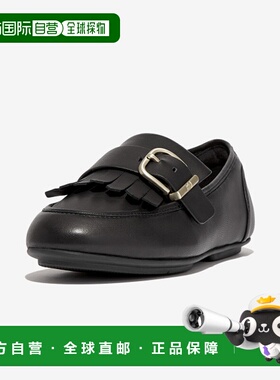 韩国直邮FITFLOP 女士女鞋乐福鞋Allegro Fringe Buckled Leather