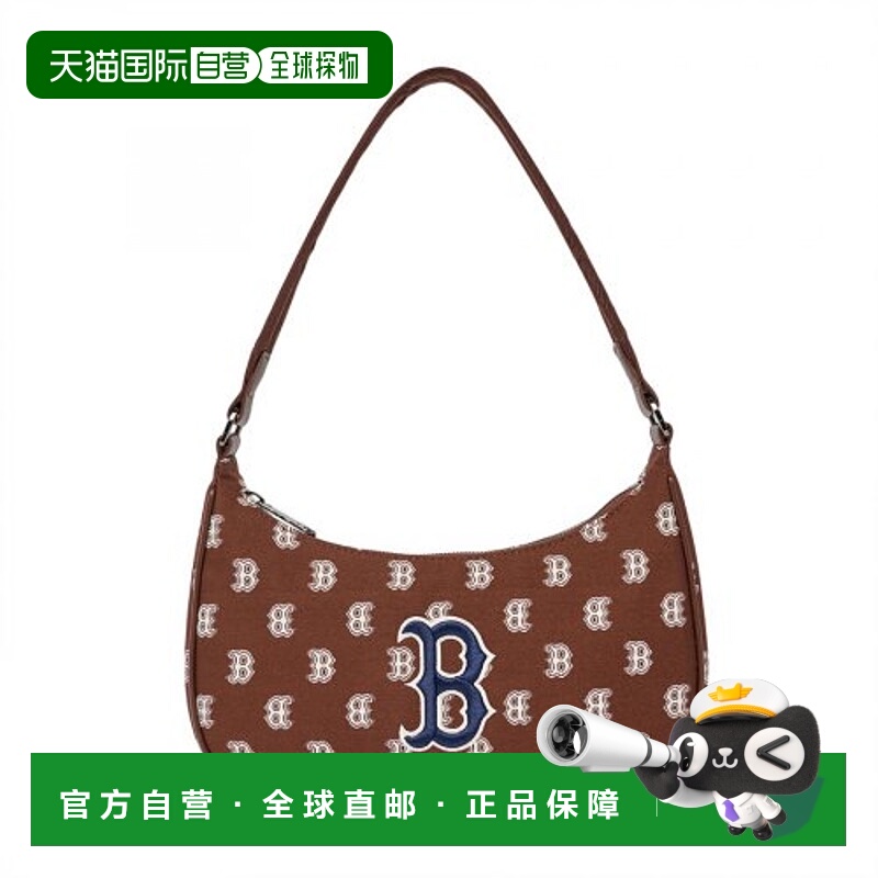 韩国直邮MLB 单肩包3ABQS102N-43BRD皮革斜挎包手提包