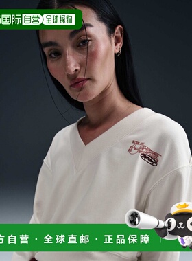 韩国直邮NIKE 女士女装T恤HV4857-030 W NSW PHNX FLC CROP VNECK