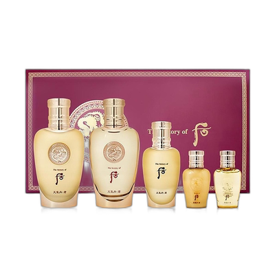 韩国直邮 后WHOO 天气丹花献系列男士水乳5件套（企划版）正品