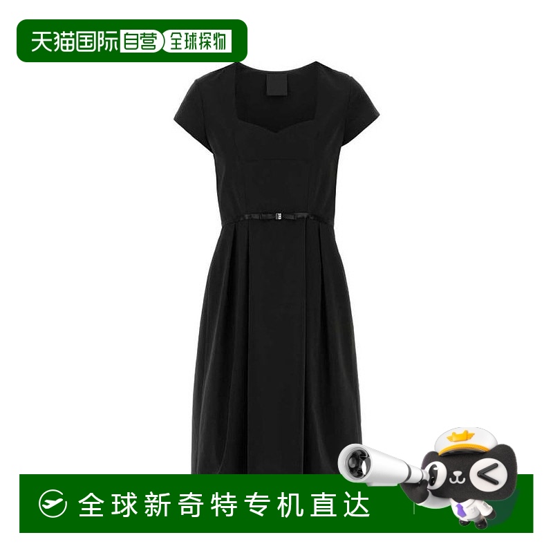 韩国直邮GIVENCHY24FW中长连衣裙女BW225H14L1 001Black