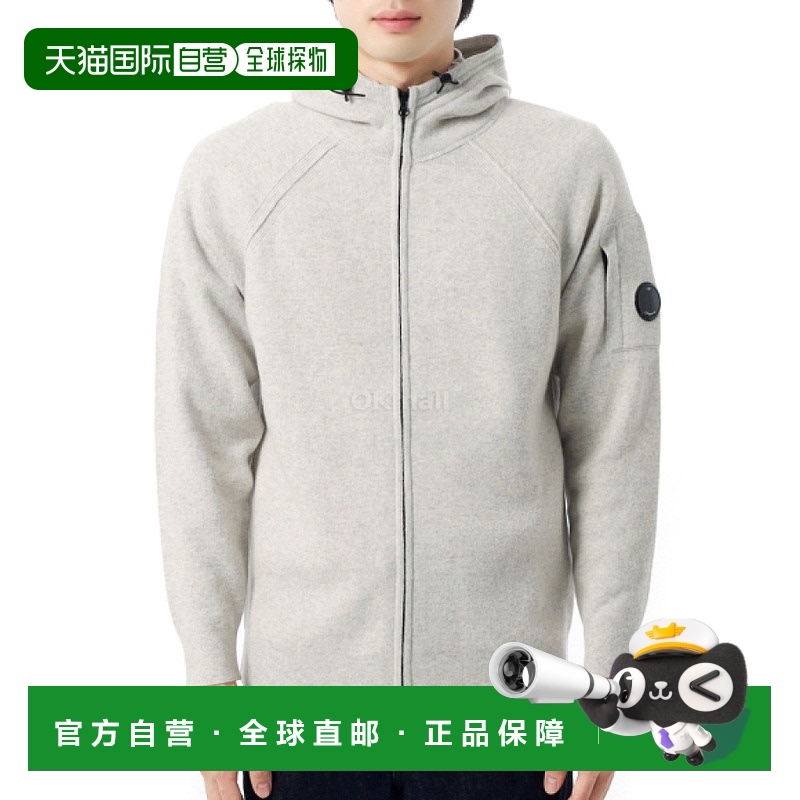 韩国直邮CP COMPANY 羊毛拉链连帽开衫 (19CMKN057A 110149A M13)