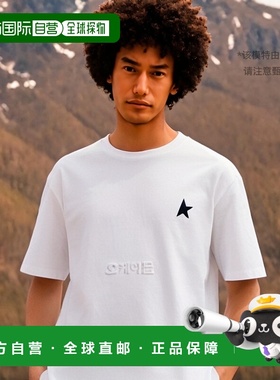 韩国直邮GOLDEN GOOSE上装T恤女款圆领短袖宽松GWP01220 P000593