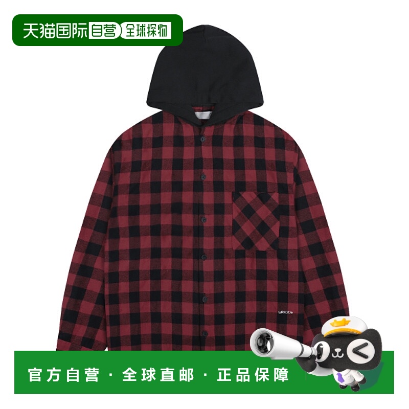 韩国直邮GLACK 公用连帽衫GS004RE纯棉正品潮牌流行舒适百搭休闲