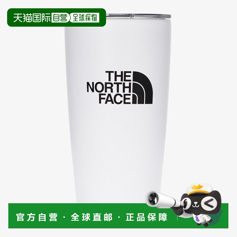 韩国直邮the north face北面保温杯喝水杯logo印花白色简约大容量