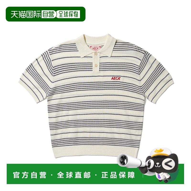 韩国直邮AECA 公用男针织AWCMSSBEKNIOV002C0SD STRIPE STRUCTURE