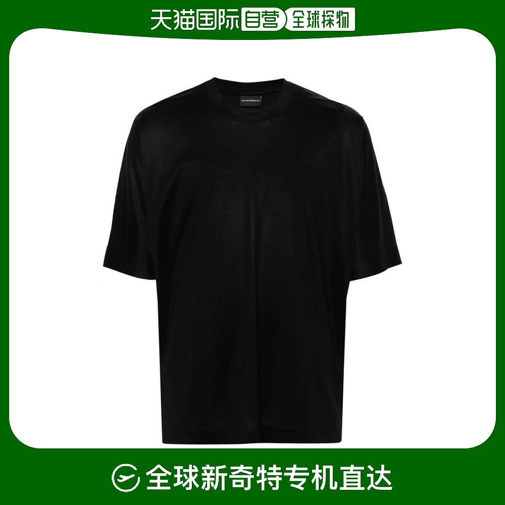 韩国直邮EMPORIO ARMANI24SS短袖T恤男3D1TG2 1JUVZ 0999 BLACK-封面