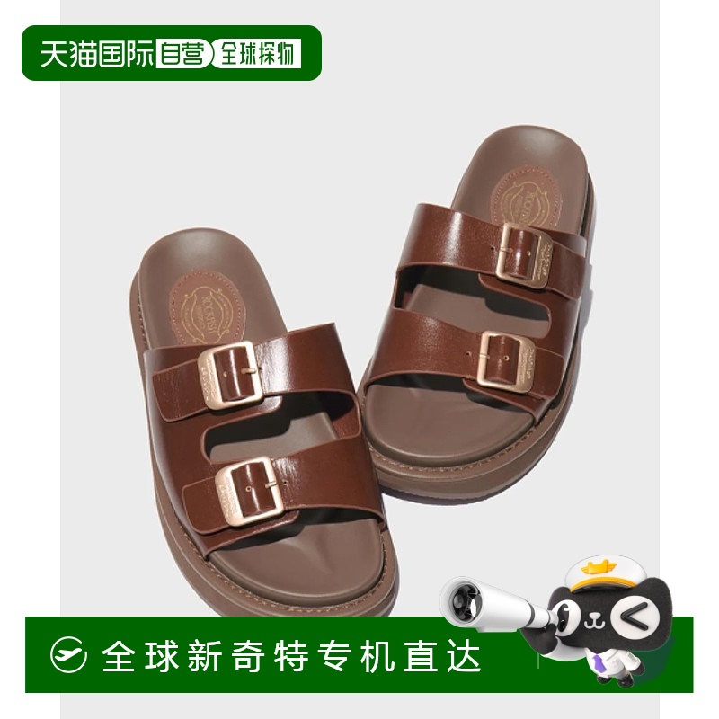 韩国直邮ROCKFISH 女士运动拖鞋 RF1SHBE1SD001 TWO STRAP LEATHER