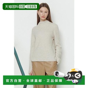 开衩半领金属色纱线套头针织衫 Theisle IMBA1 IZZAT 韩国直邮THE