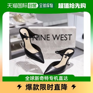 潮流简约休闲NW353 黑色百搭时尚 west玖熙高跟鞋 韩国直邮nine