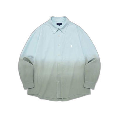 韩国直邮YALE OVER FIT HERITAGE DAN SHIRTS GRADATION MINT男衬