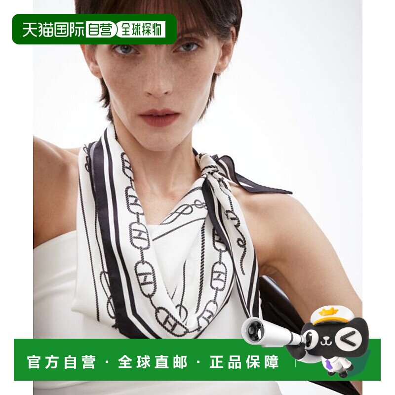 韩国直邮HAZZYS WOMEN ACC 女士丝巾HISC4E500BK时尚高级感正品