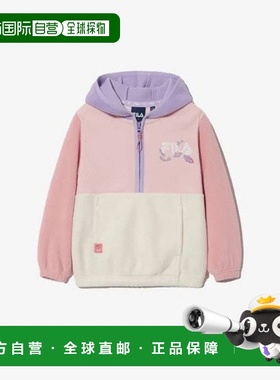 韩国直邮FILA Wheela 儿童连帽衫 TQJ FK2FTG4501X-SPK TOD 拼色