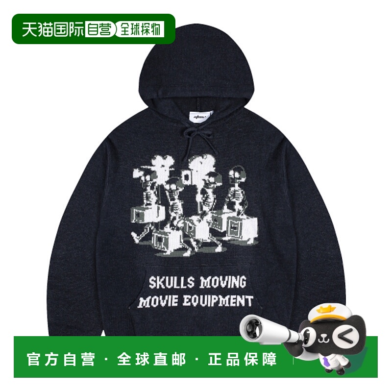 韩国直邮XTONZ 公用男针织XTK118BK针织衫帽衫