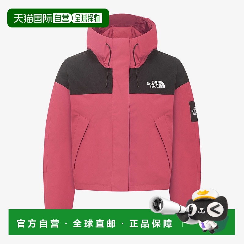 韩国直邮the northface 北面拼色连帽拉链落肩夹克外套NJ2HR30