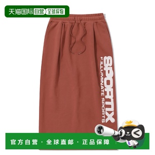 Skirt 韩国直邮FILLUMINATE Long Logo Wine 女士半身裙Sportix