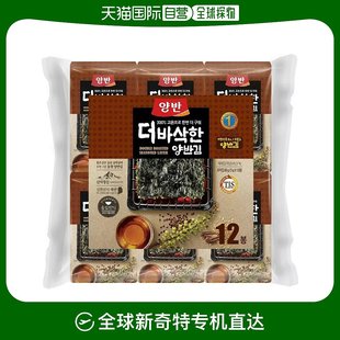 韩国直邮YANGBAN海苔片300度高温烤制更脆香即食紫菜寿司儿童零食