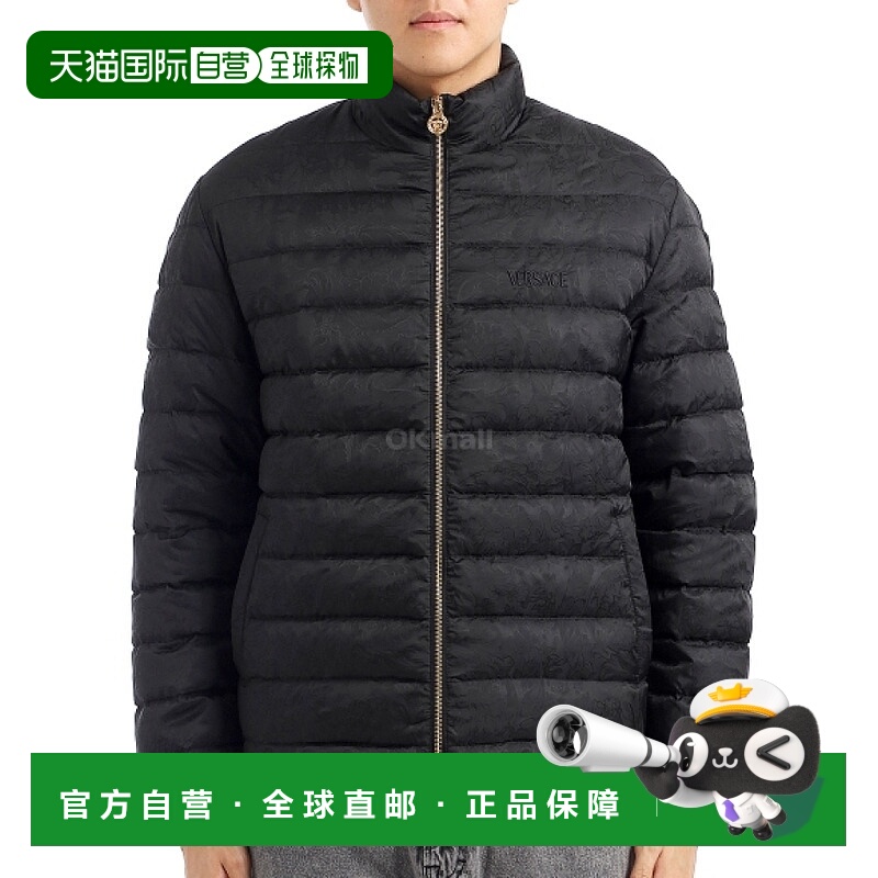 韩国直邮VERSACE 巴洛克提花羽绒服 (1020758 1A09785 1B000) 羽/