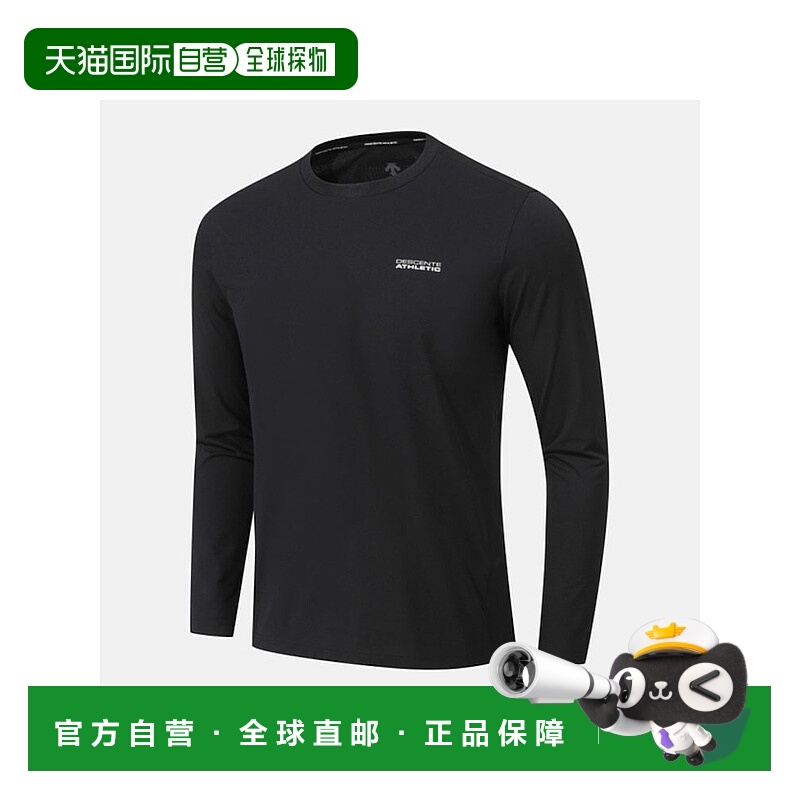 韩国直邮descente迪桑特户外多功能圆领字母长袖T恤SQ123TTL11