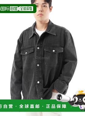 韩国直邮J.LINDEBERG 猎洗水洗牛仔外套 (FMOS12044-9999) 牛仔夹