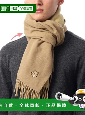 韩国直邮MAISON KITSUNE 大胆狐狸头双面围巾 (NM06201WA0018-P24