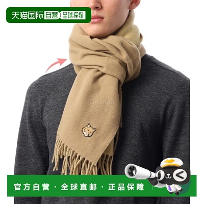 韩国直邮MAISON KITSUNE 大胆狐狸头双面围巾 (NM06201WA0018-P24