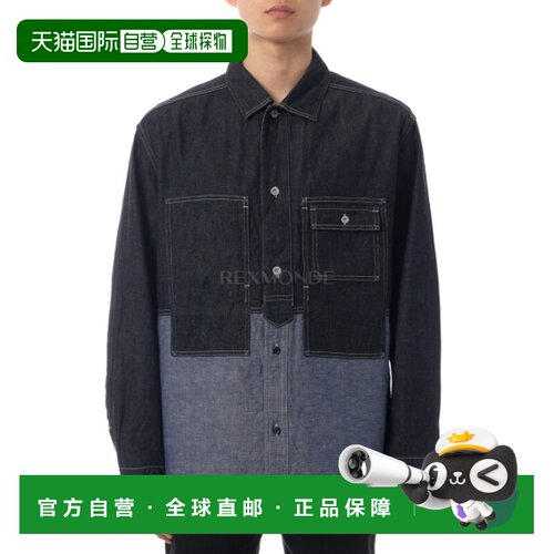 韩国直邮NIGEL CABOURN 靛蓝工装衬衫 Type2 10oz 牛仔布 (805200