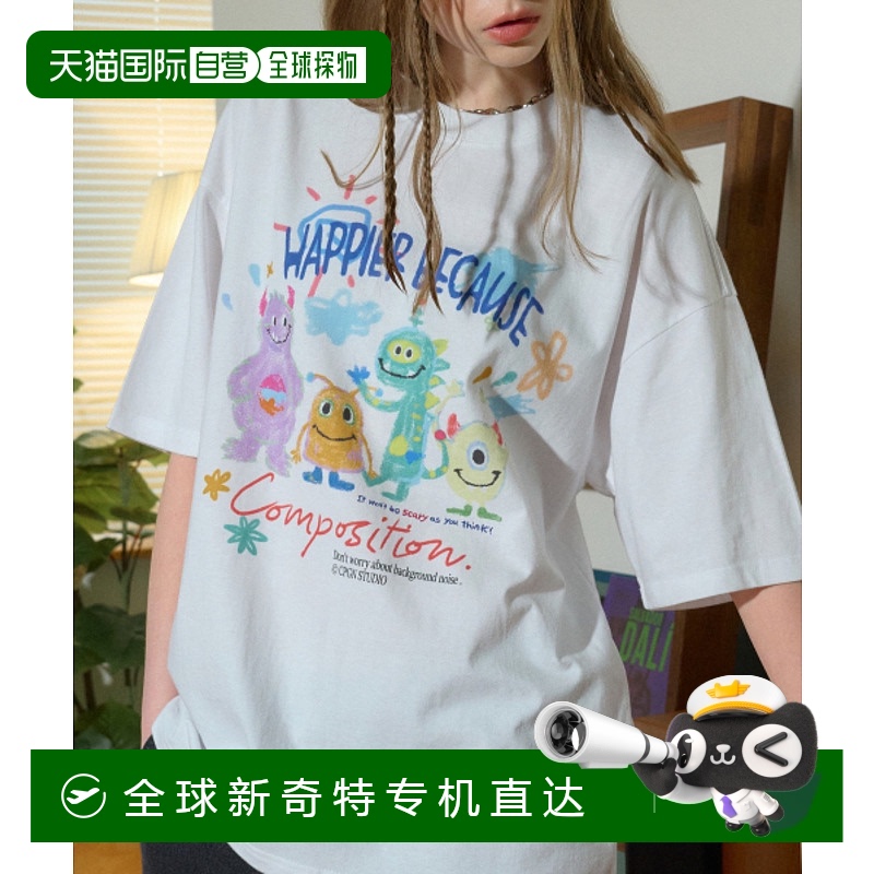 韩国直邮CPGN STUDIO公用T恤C24SB22纯棉 高档时尚百搭 高级感