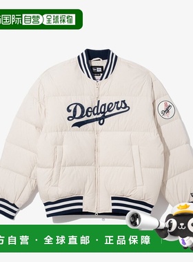 韩国直邮NEW ERA MLB LA Dodgers 蝙蝠羽绒服 象牙色 14742050