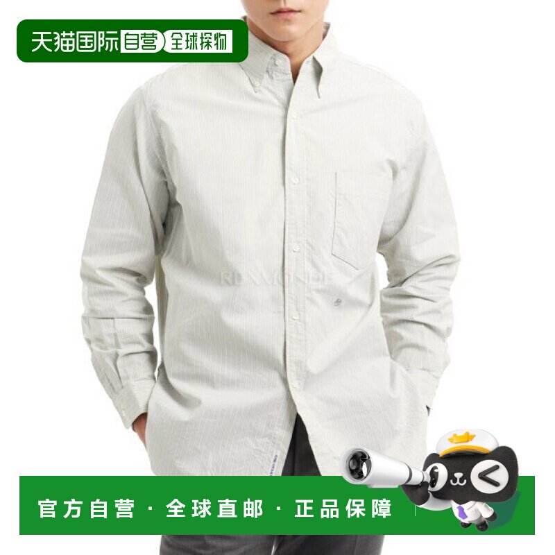 韩国直邮nanamica 纽扣条纹风衣（SUGF352E BE） 长袖衬衫图片