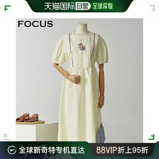 4CUS 韩国直邮4CUS 时尚 套装 花朵细节连衣裙_FM2E7OP0459