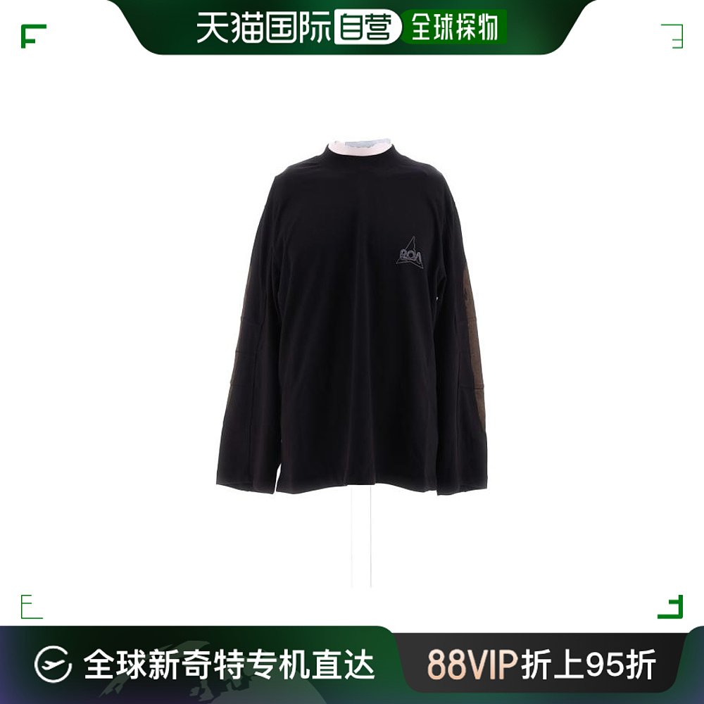 韩国直邮ROA24SS短袖T恤男RBMW085FA62 000 BLK0001 Black