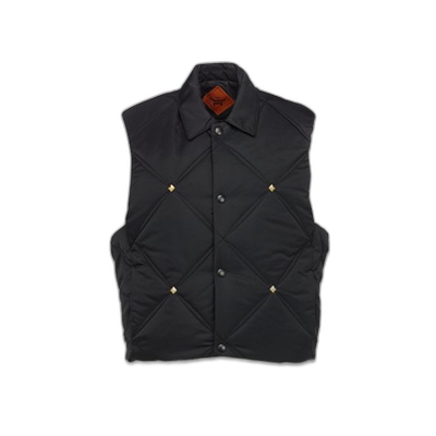 韩国直邮MCM 女士羽绒马甲MHVESMM01BK