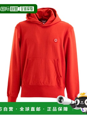 韩国直邮Kenzo 连帽T恤 FF55SW2554MC21 中号 红色卫衣帽衫连帽衫